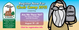 choir camp 2013 registration